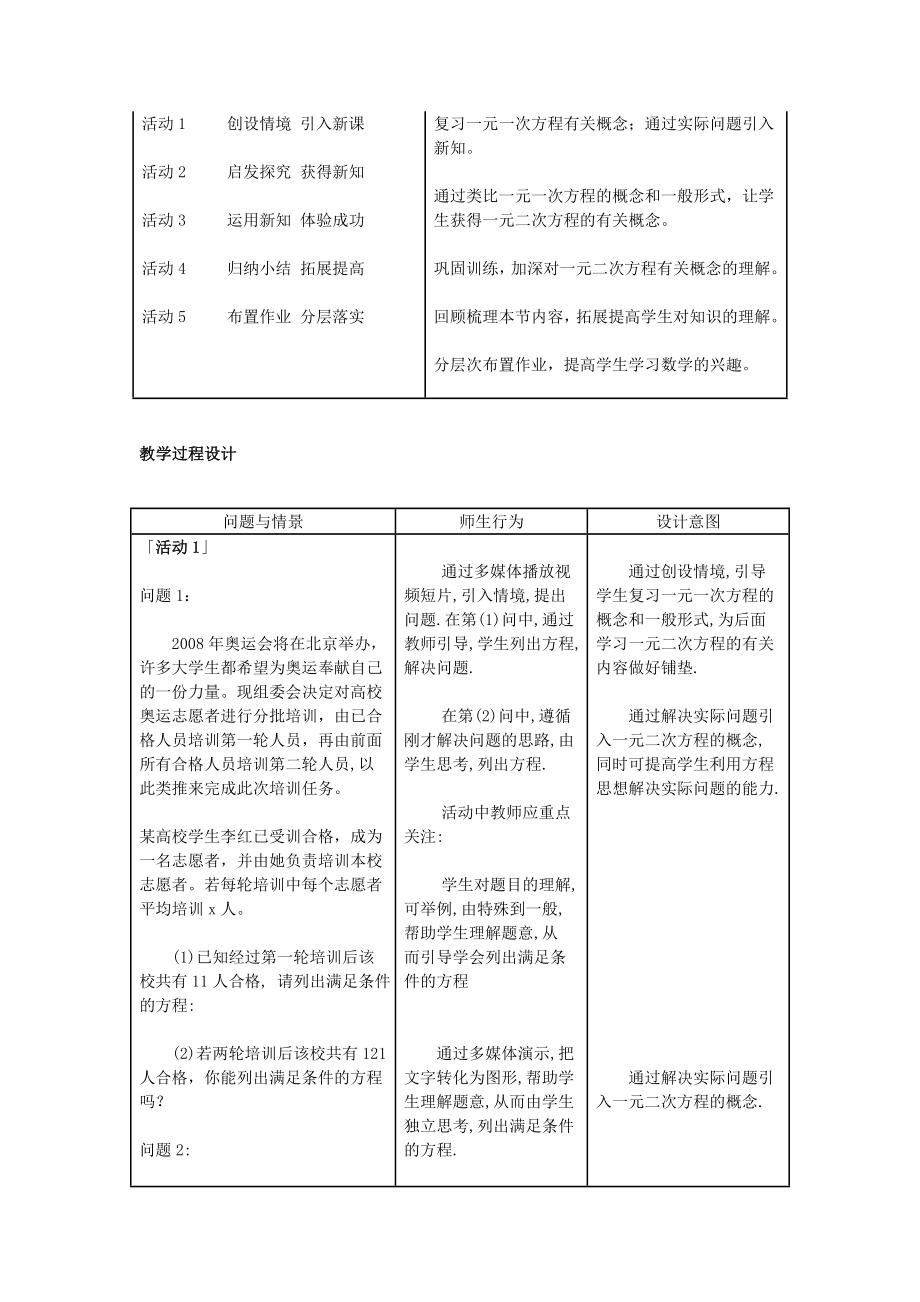 一元二次方程教学设计与反思.doc_第2页