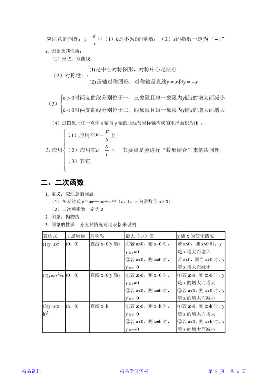 初中数学函数知识点归纳 (2).doc_第2页