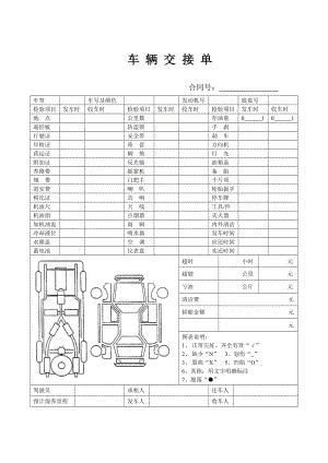 汽车租赁车辆交接单.doc
