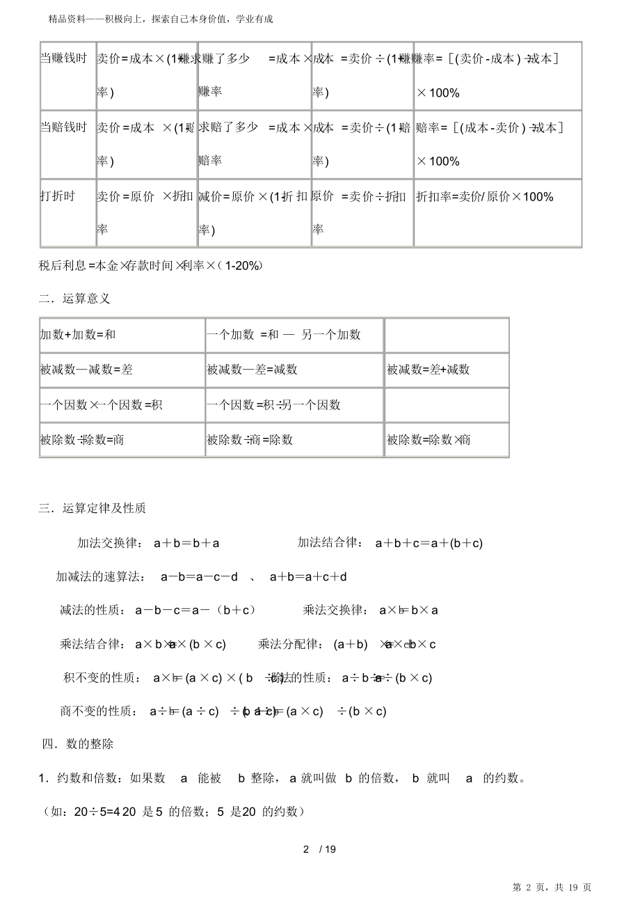 小学数学必背知识点归纳总结归纳.doc_第2页