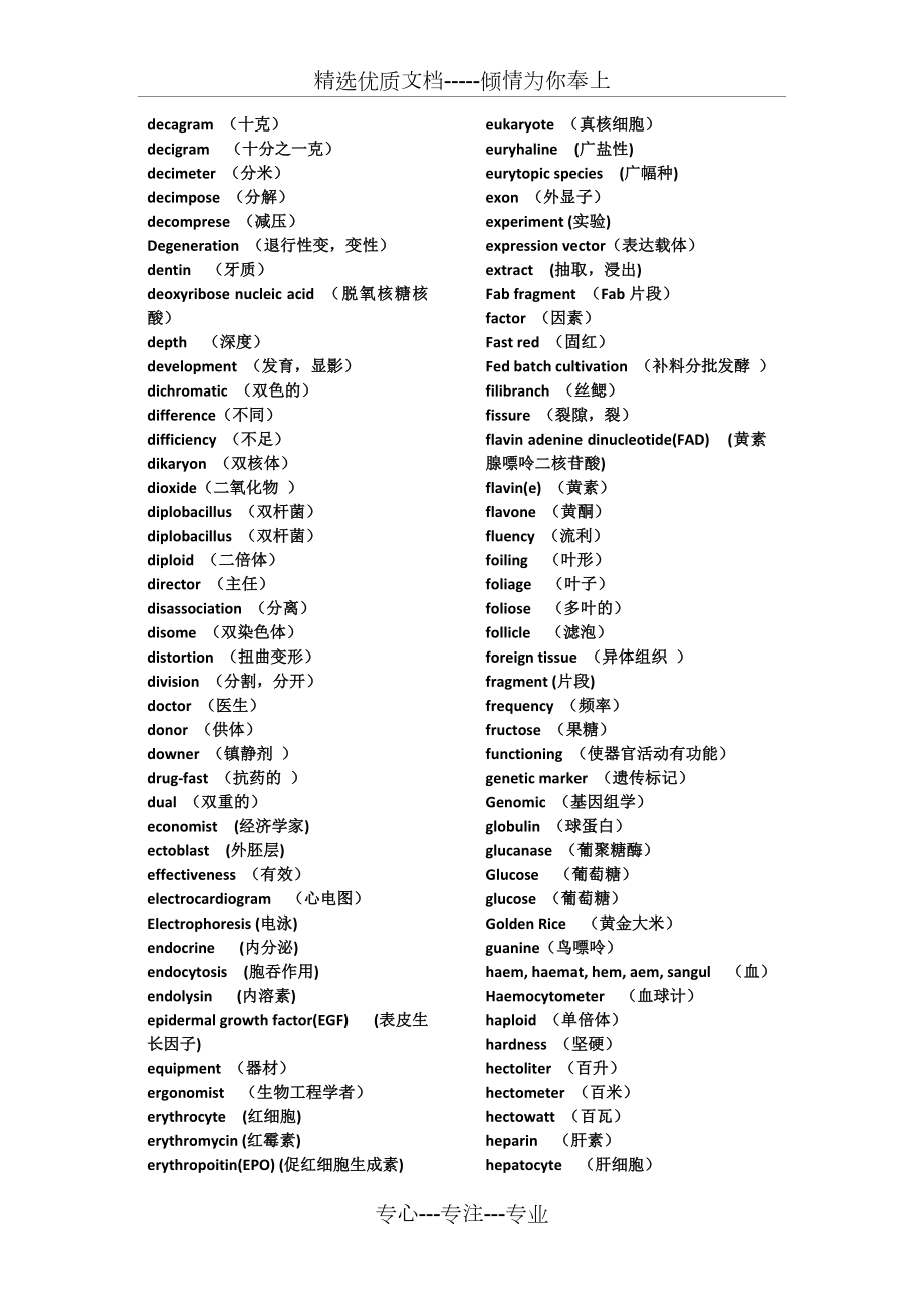 生物专业英语单词整理(北理珠版).docx_第2页