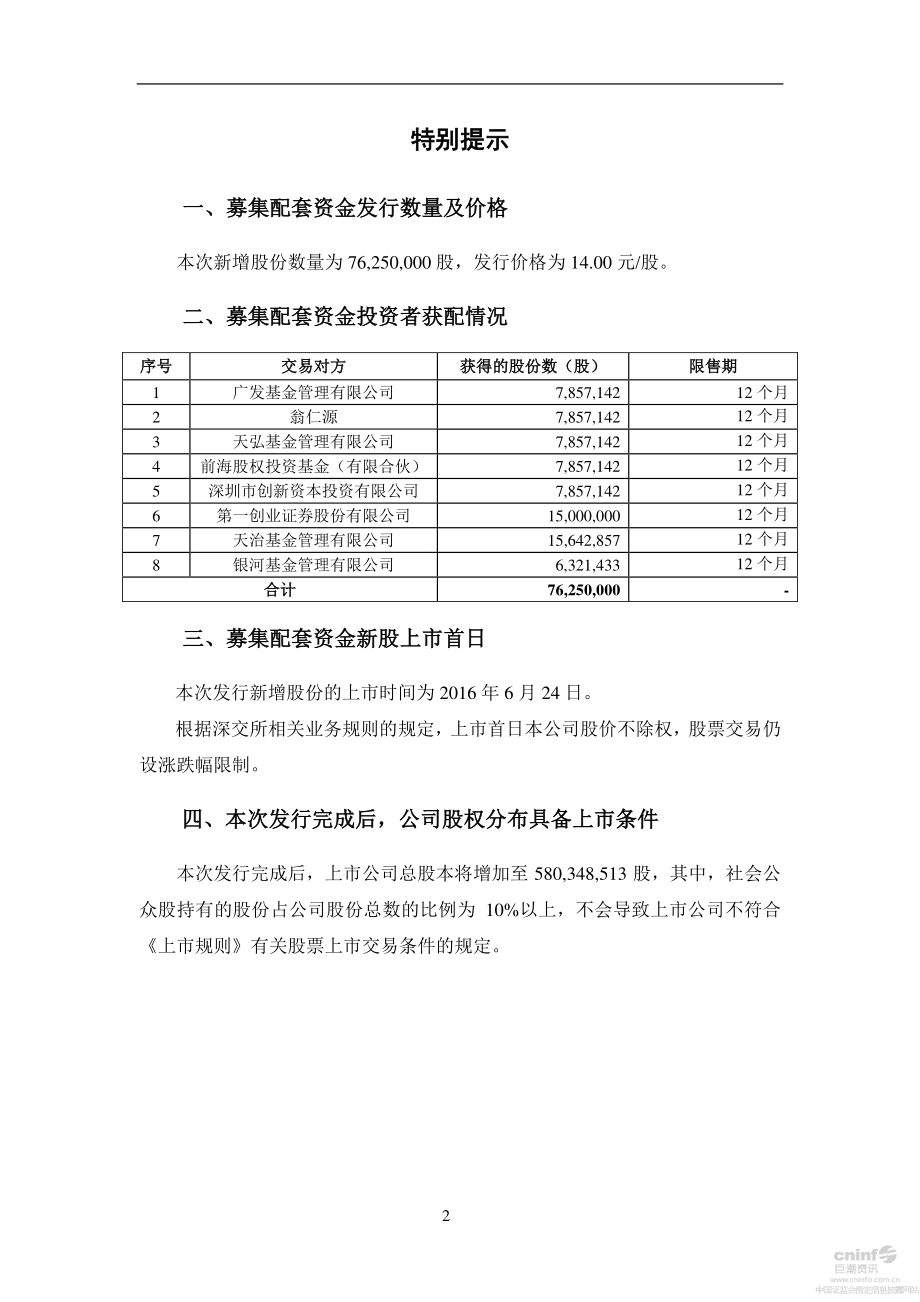 大港股份：发行股份及支付现金购买资产并募集配套资金暨关联交易实施情况暨新增股份上市公告书（摘要）.PDF_第2页