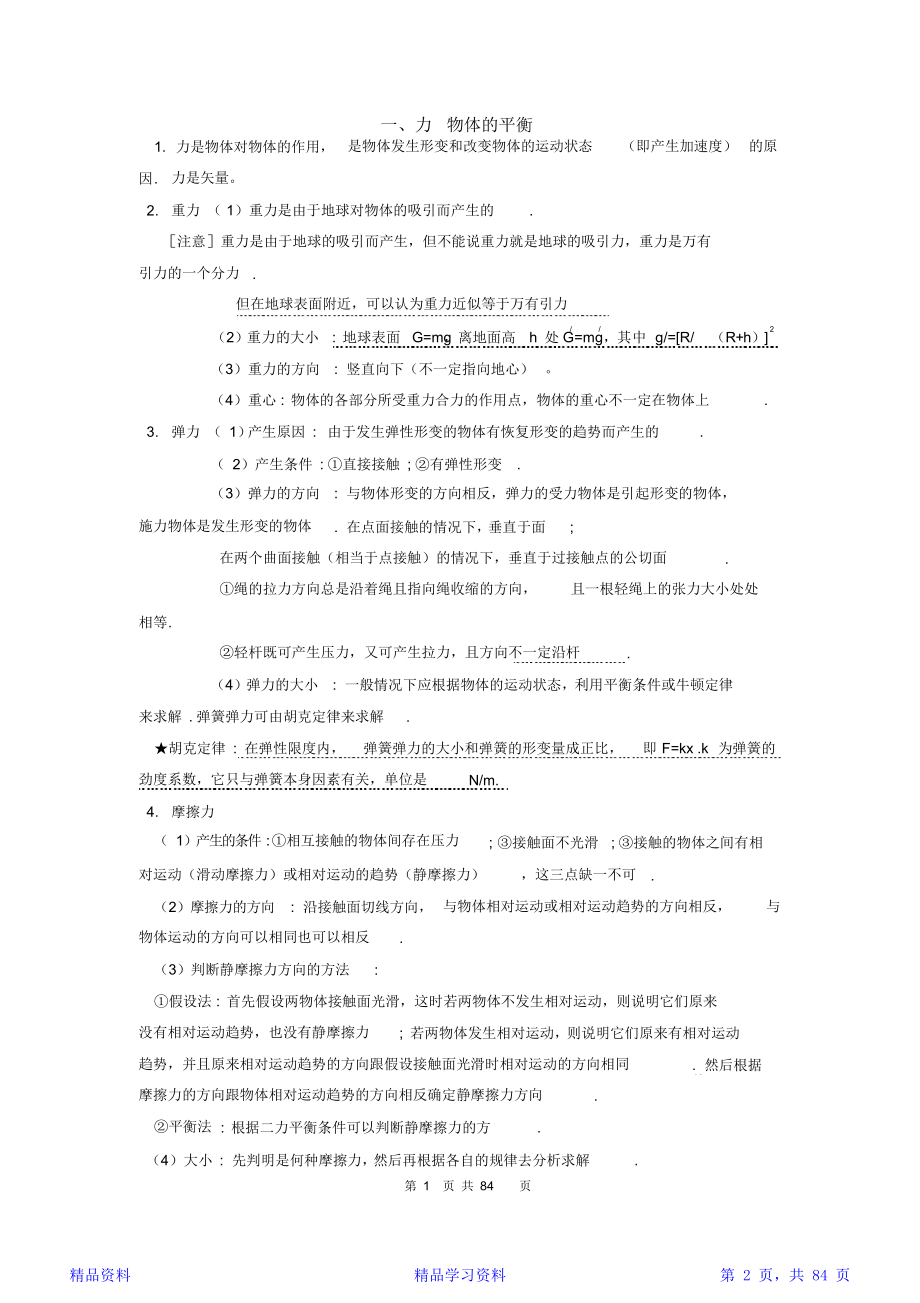 最全面高中物理知识点总结(史上最全高考必备)-高中物理知识点总结图(精华版).doc_第2页