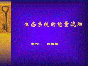 生态系统中能量流动.ppt