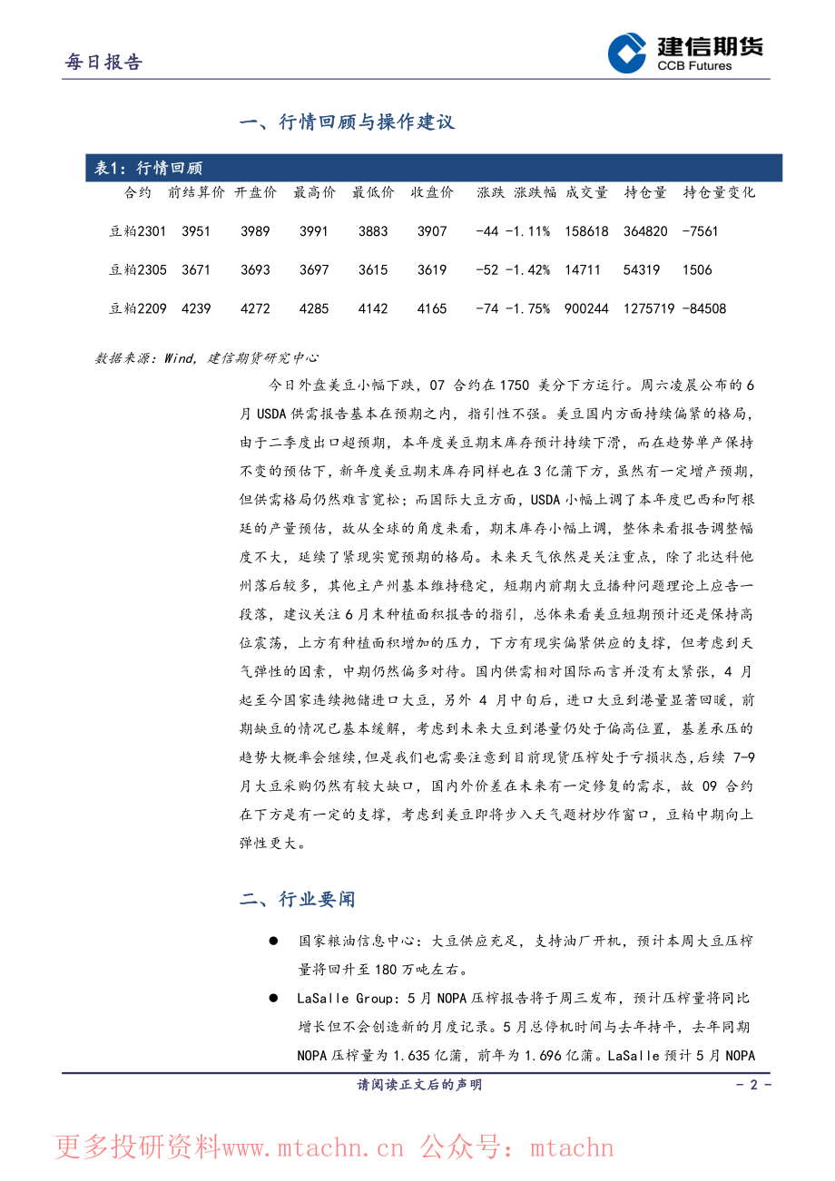 20220614-建信期货-豆粕每日报告.pdf_第2页