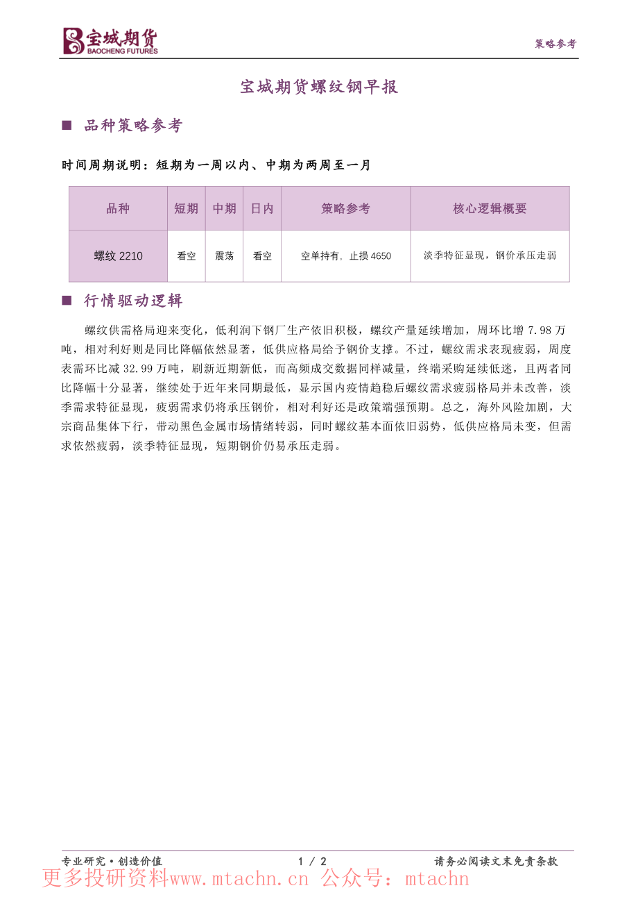 20220615-宝城期货-螺纹钢早报.pdf_第1页