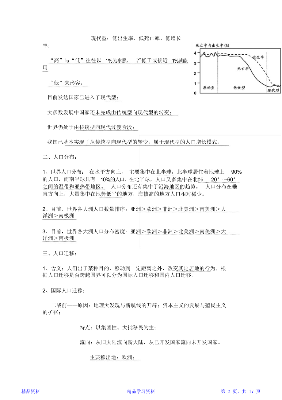 最新最全面人教版高中地理必修二知识点总结(精华版).doc_第2页