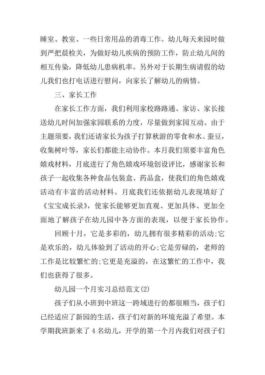 幼儿园一个月实习总结范文精选.docx_第2页