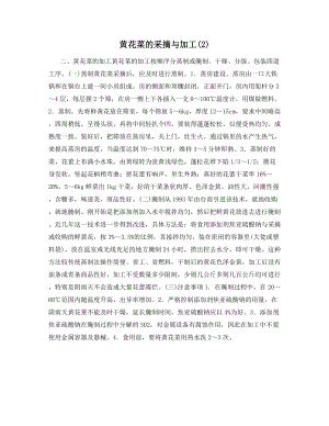 黄花菜的采摘与加工(2).docx