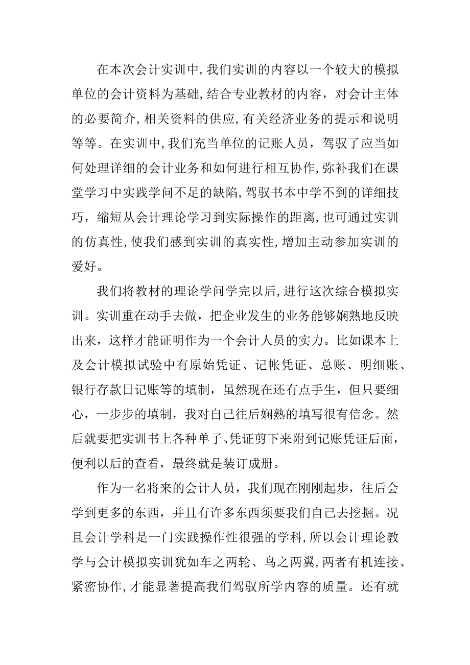 公司会计实习工作总结5篇范例.docx_第2页