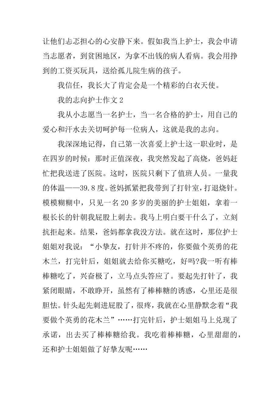 我的理想护士作文汇总.docx_第2页