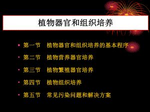 植物器官和组织培养ppt课件.ppt