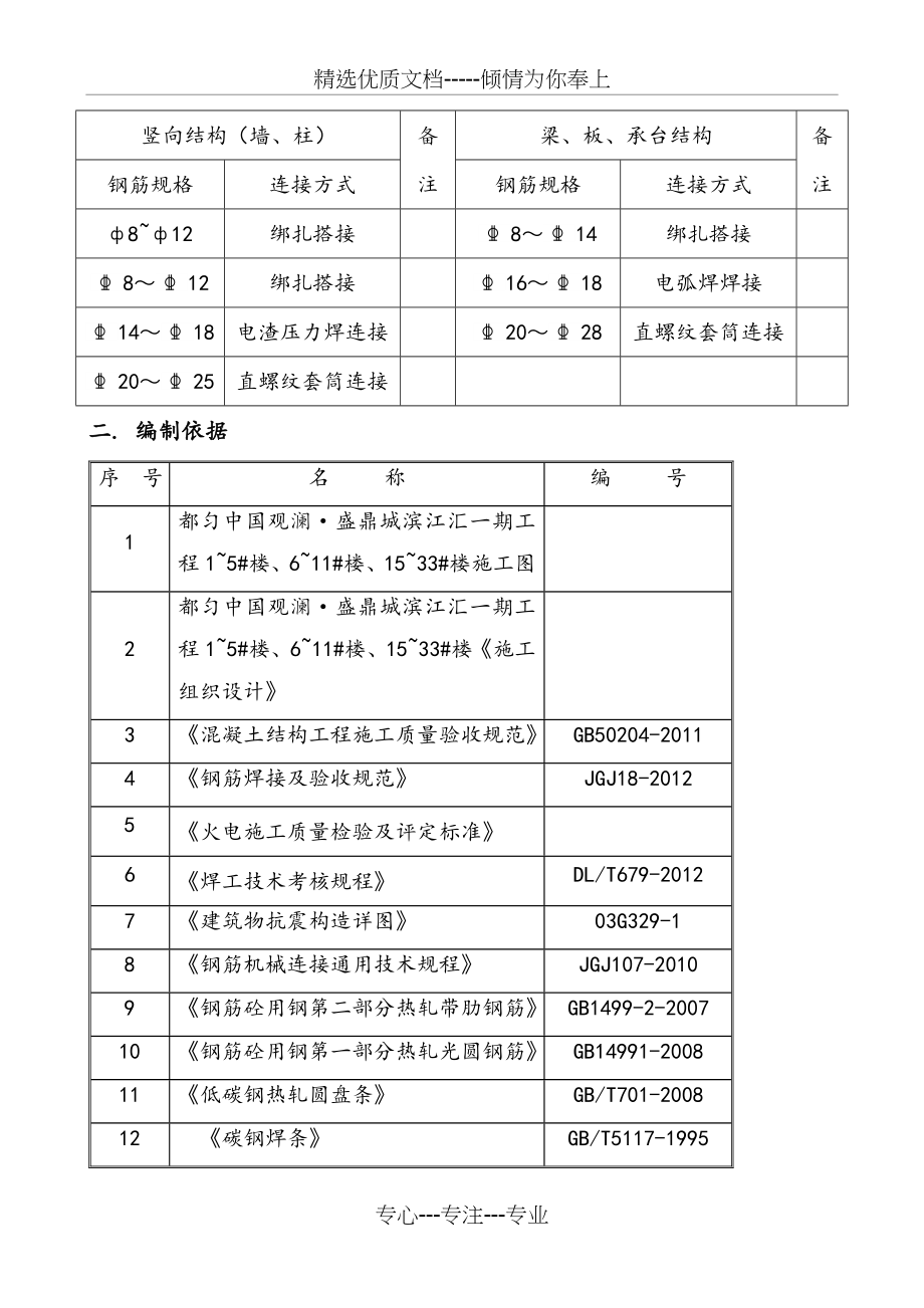 钢筋连接专项施工方案(共33页).doc_第2页