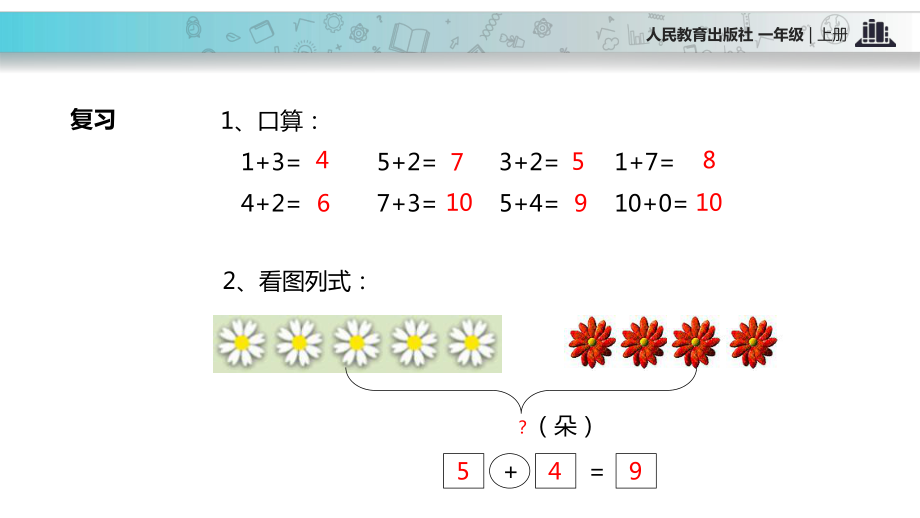 一年级上册数学课件-54连加连减｜人教新课标（2014）(共19张PPT).ppt_第2页