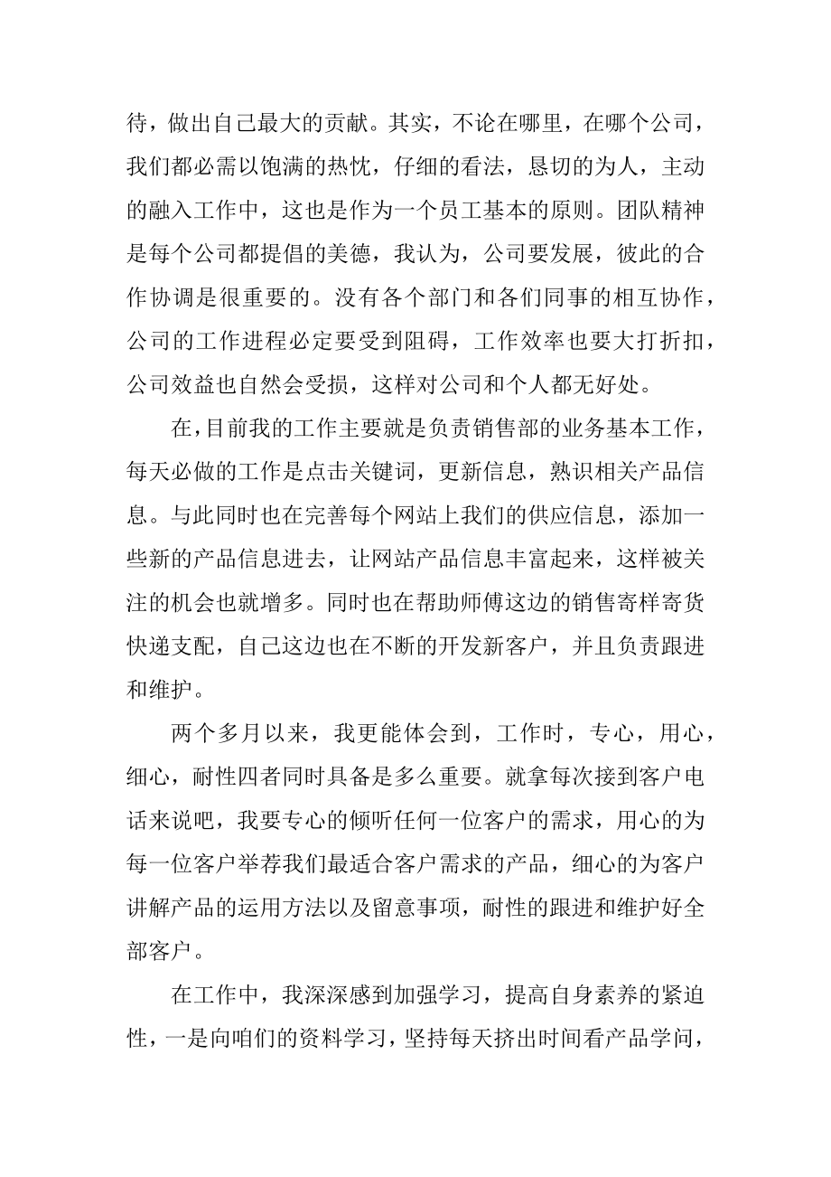 最新销售个人转正工作总结优质.docx_第2页