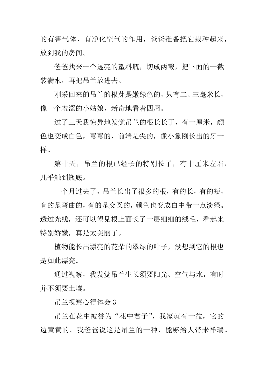 吊兰观察心得体会10篇汇总.docx_第2页