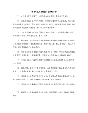 各专业点检员的安全职责.docx