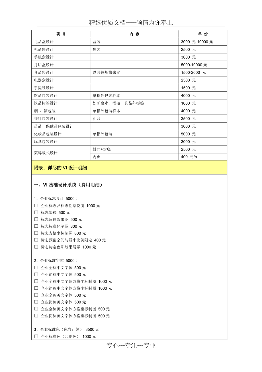 2017最新最全平面设计收费价格表(共8页).doc_第2页