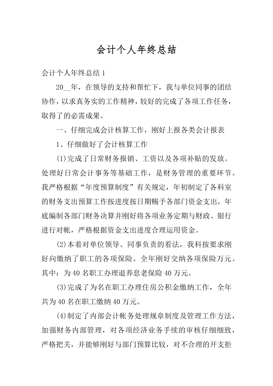 会计个人年终总结优质.docx_第1页