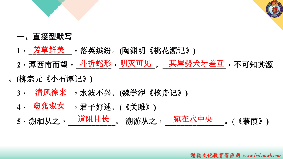 专题五　古诗文默写.ppt_第2页