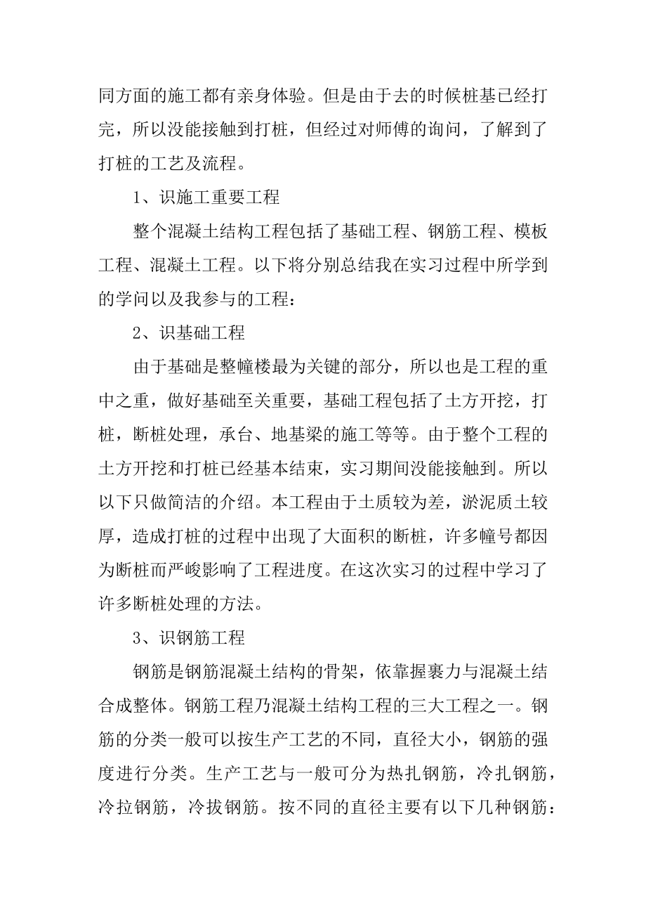 2022建筑毕业实习报告范例.docx_第2页