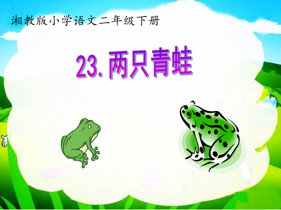 两只青蛙教学课件.ppt_第1页