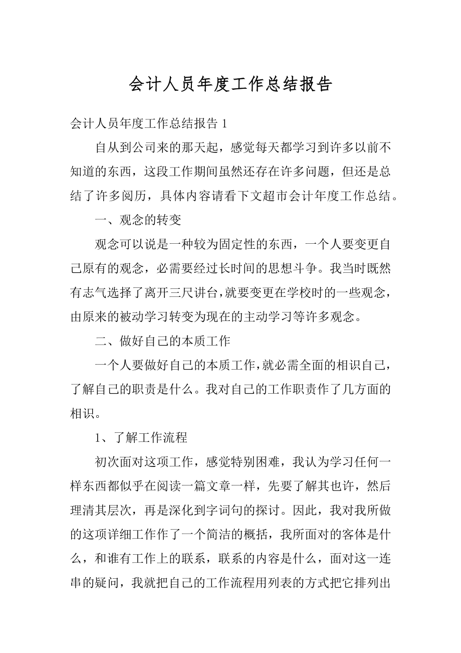 会计人员年度工作总结报告优质.docx_第1页