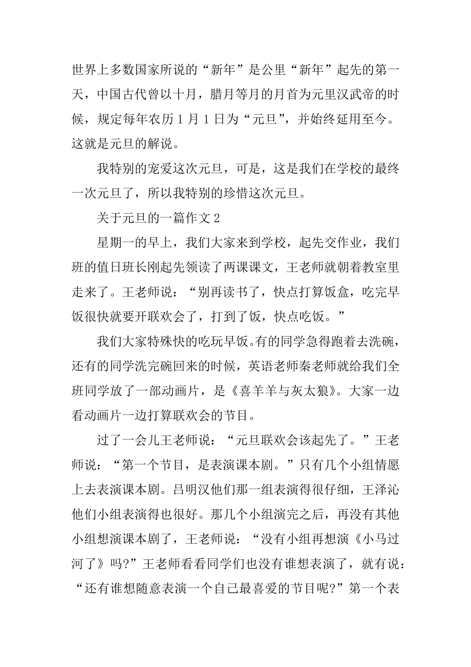 关于元旦的一篇作文汇总.docx_第2页