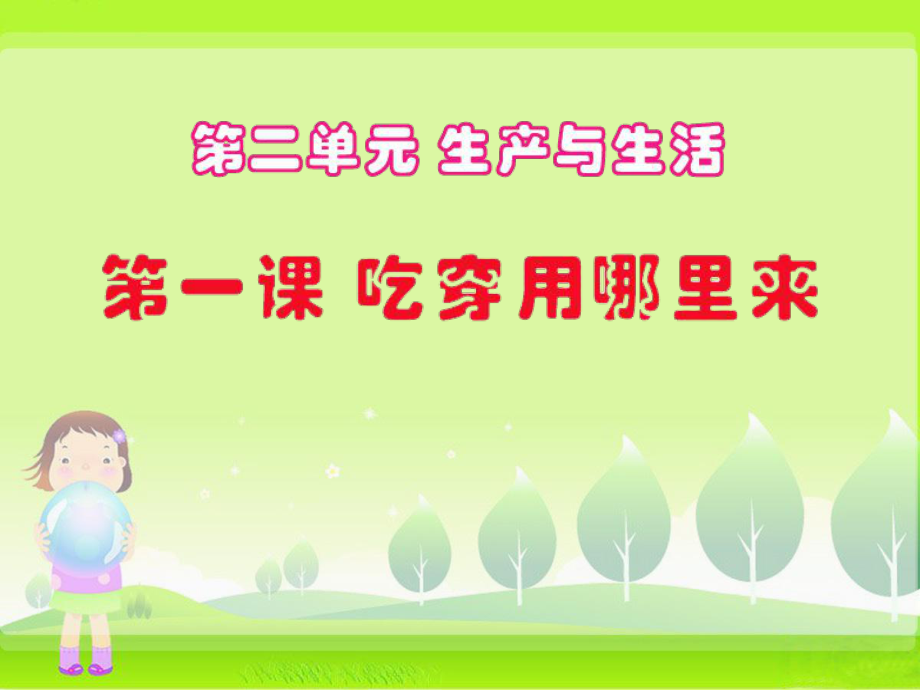 《吃穿用哪里来》教学课件.ppt_第1页