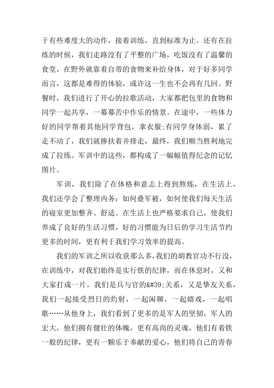 大学生军训个人总结大全精选.docx_第2页