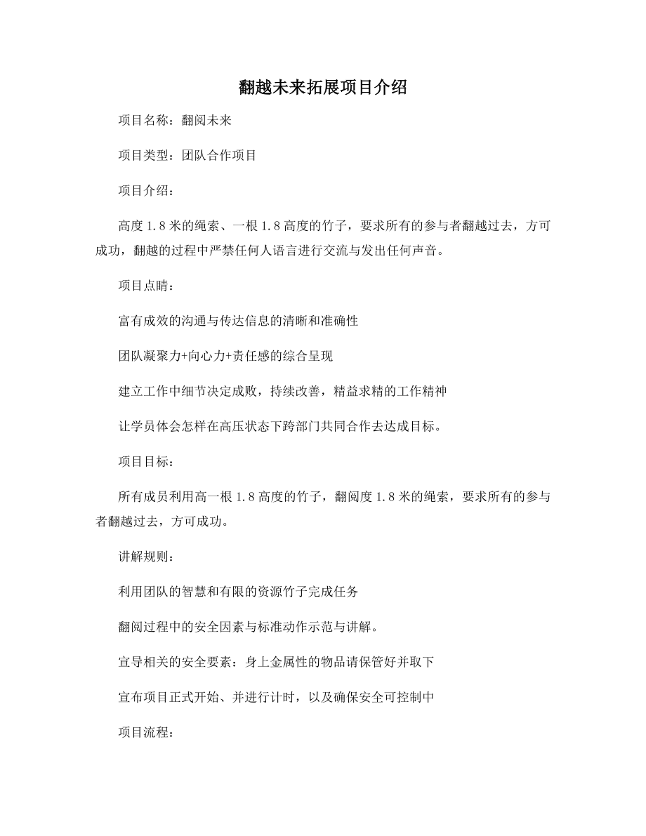 翻越未来拓展项目介绍.docx_第1页