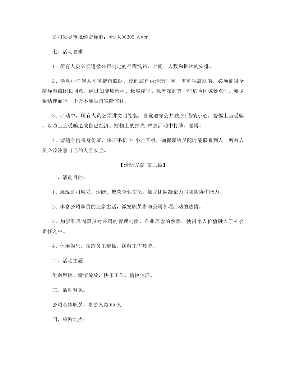 团队出游活动方案精选.docx_第2页