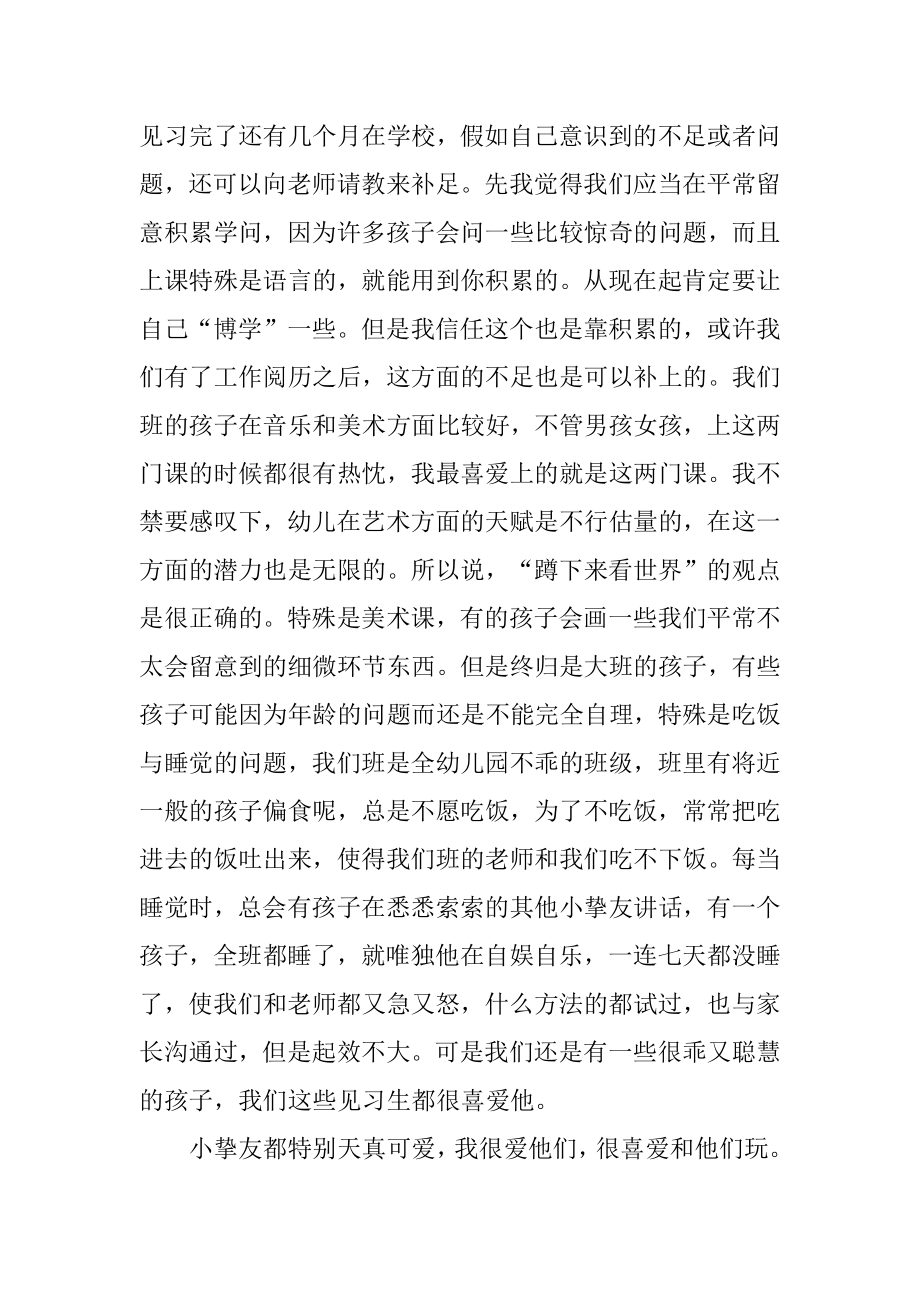 精选幼儿园实习心得体会10篇例文.docx_第2页