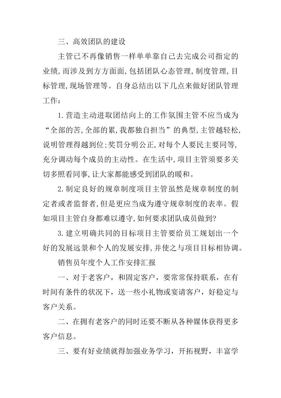 销售员年度个人工作计划汇报范文.docx_第2页