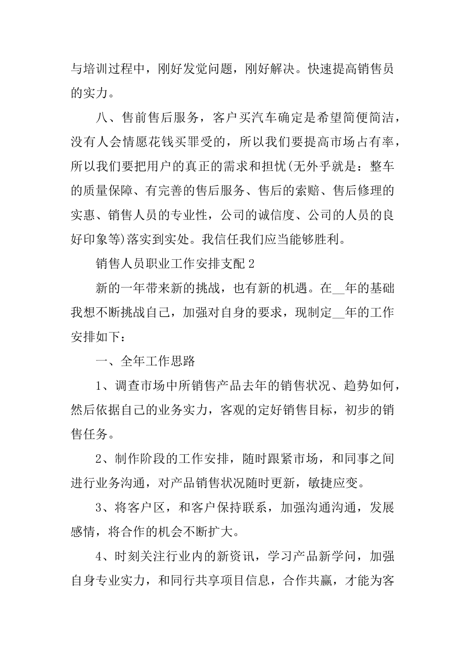 销售人员职业工作计划安排最新.docx_第2页