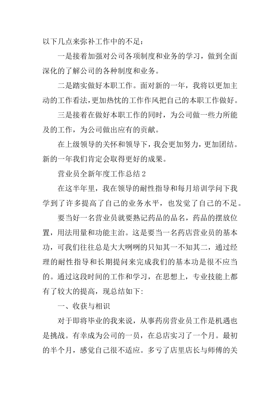 营业员全新年度工作总结范文.docx_第2页