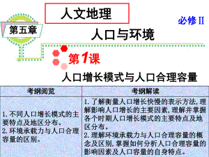 2013高考一轮复习之之(二)1人口增长模式与人口合理容量ppt课件.ppt