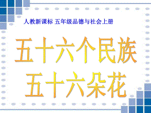 五年级品德与社会上册《五十六个民族五十六朵花》PPT课件之四（人教新课标）.ppt