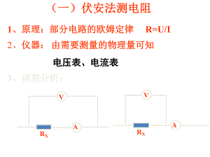 新课标物理电学实验伏安法测电阻.ppt