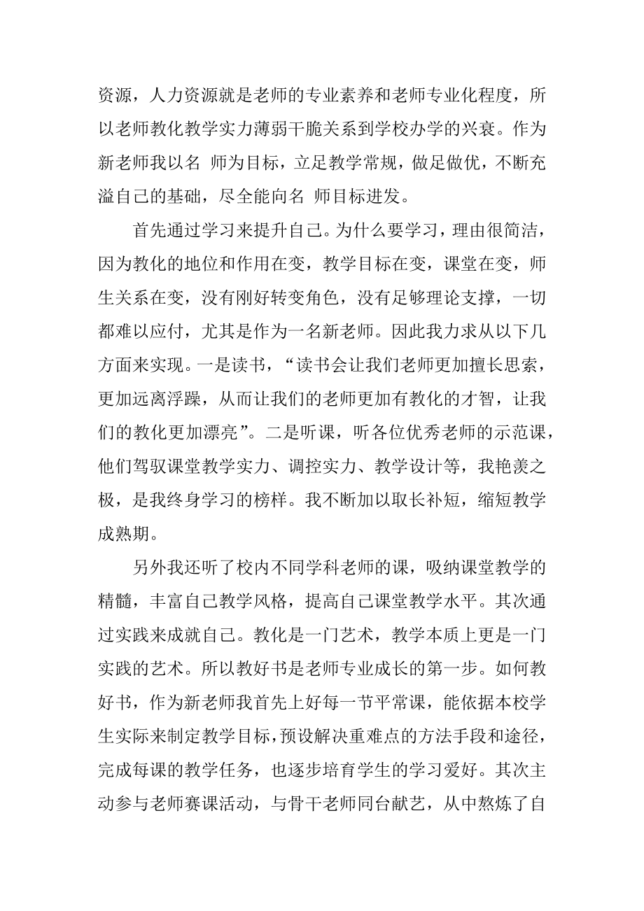 高中教师试用期工作总结范例精编.docx_第2页