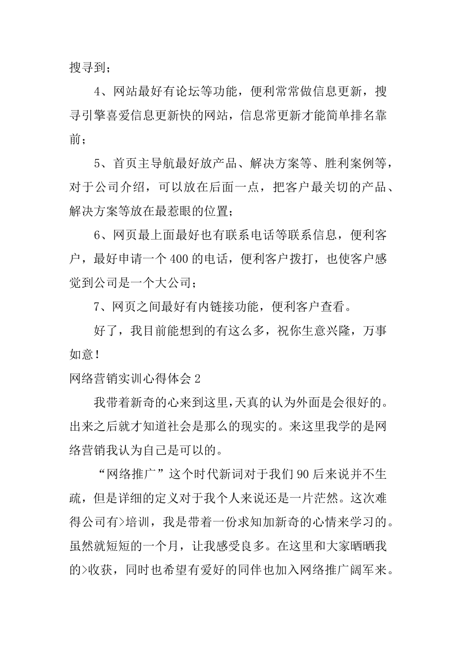 网络营销实训心得体会优质.docx_第2页