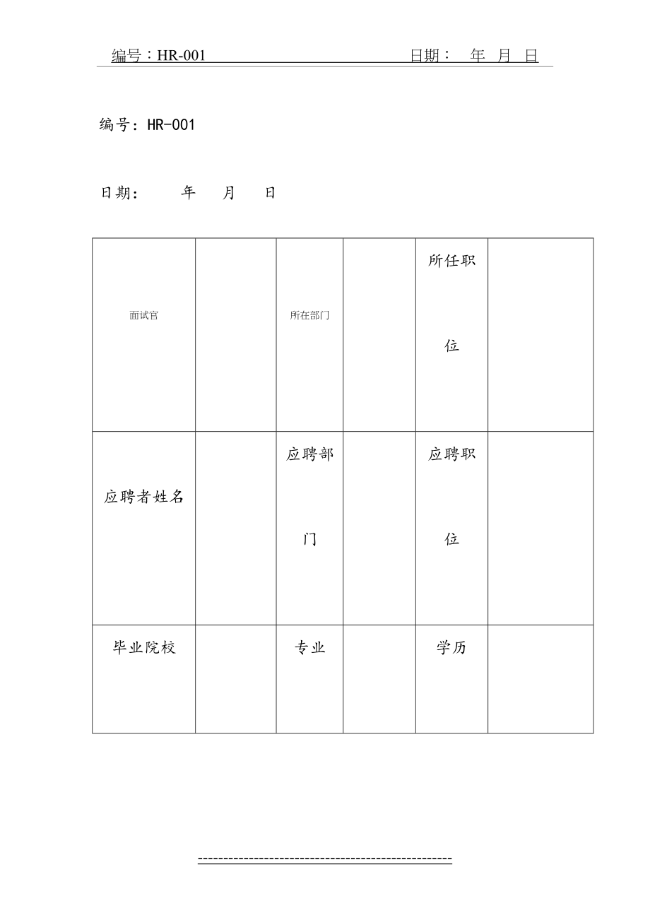 人力资源部面试评估表.doc_第2页