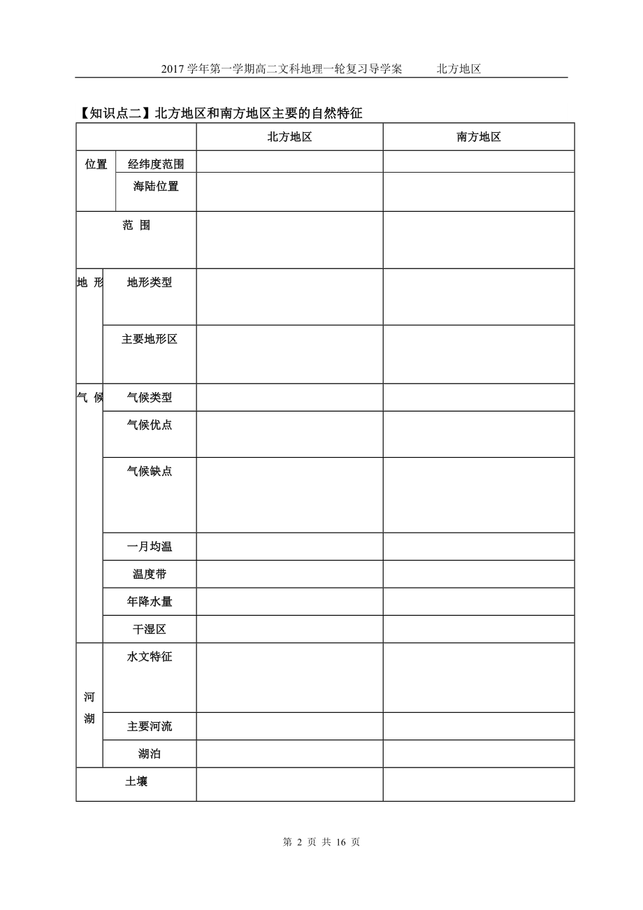 中国区域地理复习——北方地区03(含答案).doc_第2页