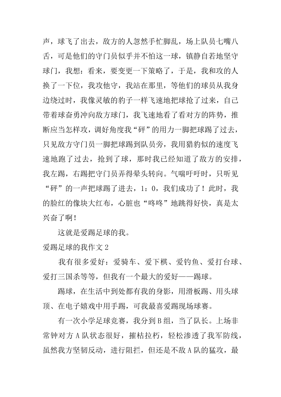 爱踢足球的我作文优质.docx_第2页