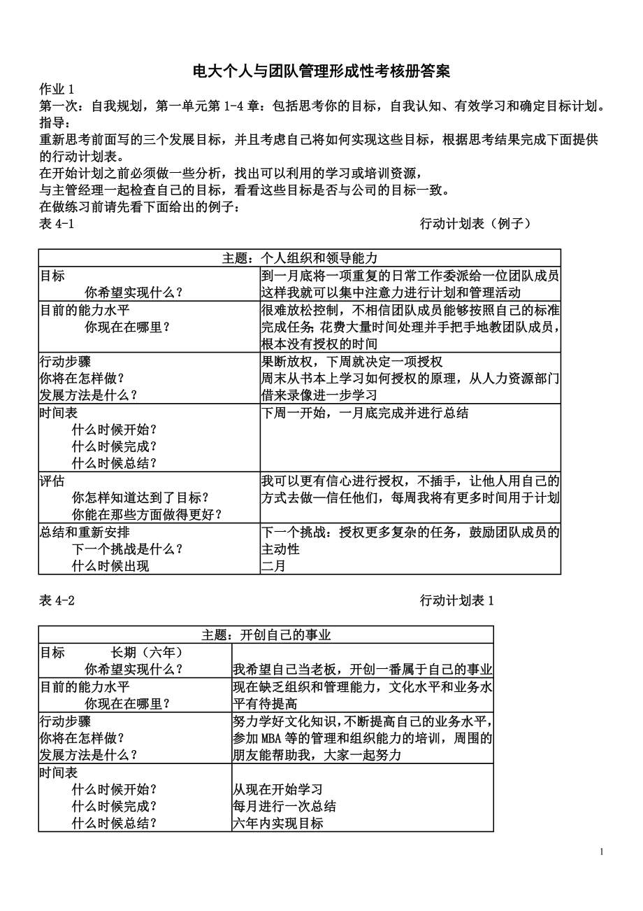 电大作业个人与团队管理形成性考核册答案参考参考答案.doc_第1页