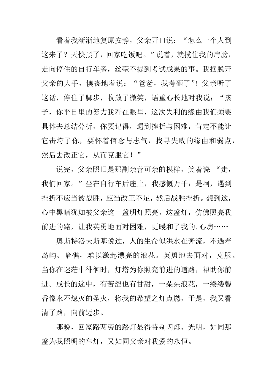 爸爸是我人生路上的一盏灯作文汇总.docx_第2页