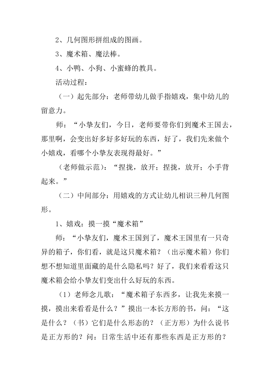 漫游魔法王国中班科学教案例文.docx_第2页