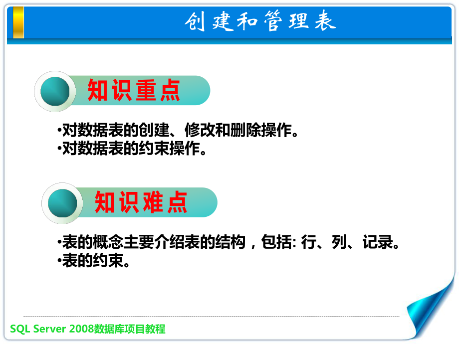 SQL创建和管理表ppt课件.ppt_第2页