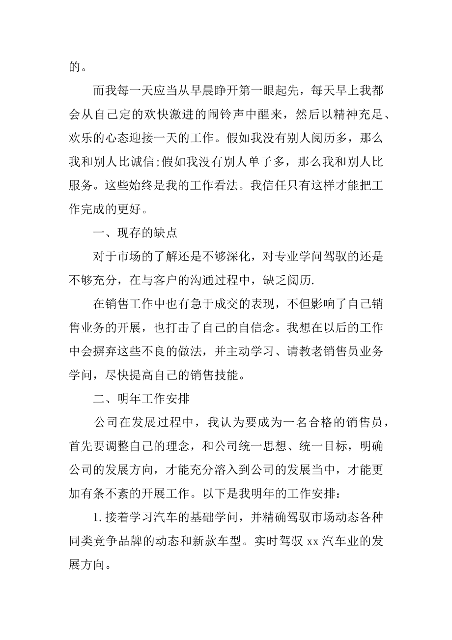 销售工作总结及明年工作计划精编.docx_第2页