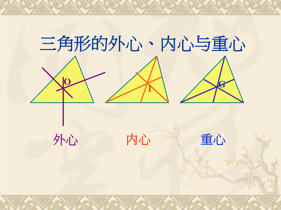 三角形的外心、内心与重心ppt课件.ppt_第1页